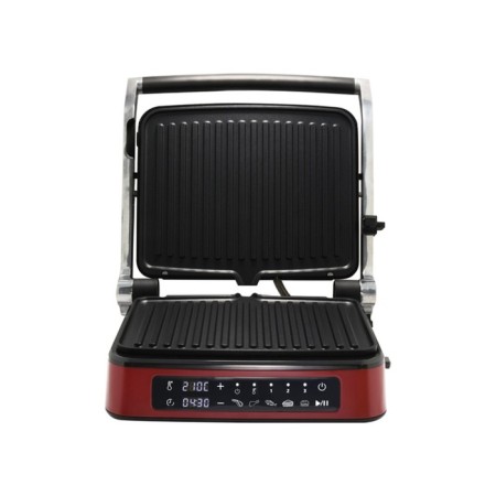 Electric grill Oursson EG2035S/DC, 2000 watts, anti -stick coating, dark cherry-4