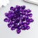 Beads for creativity Plastic "Busy Hat" set 50 pcs Transparent violet 0.4x1x1 cm