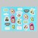 A ball sticker, Avo Party, 42 x 30 cm