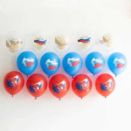 Shar Latex 12 "Russia", set 25 pcs., Mix-2