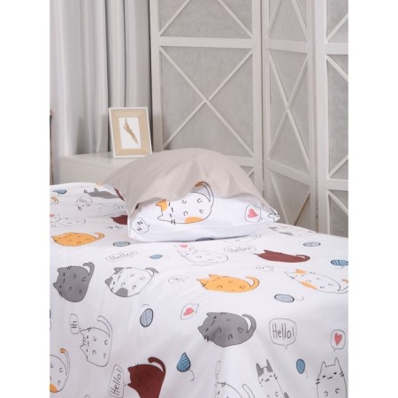 Bed linen 1.5 joint venture Cats, size 150x215 cm, 145x210 cm, 50x70 cm-3