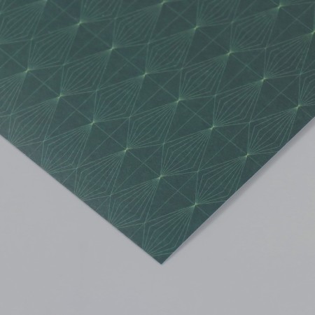 Scrapbooking paper "Crystals on green" density 180 grams set 10 pcs 15.5x17 cm-3