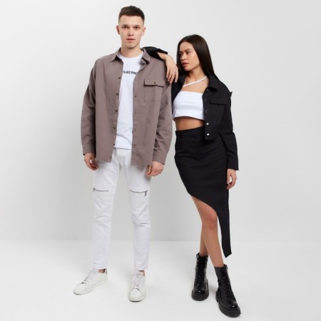 Men's shirt MIST Oversize R.50, Gray-7