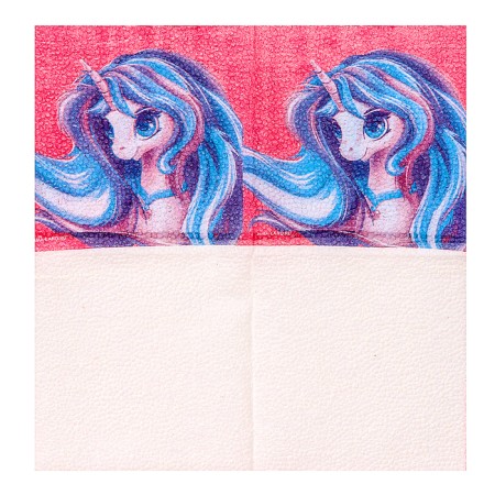 Napkin paper single -layer “unicorn”, 24 × 24 cm, in a set of 20 pcs.-1