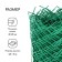 Garden grid 0.5 × 10 m, rhombus cell 40 × 40 mm, plastic, green, Greengo