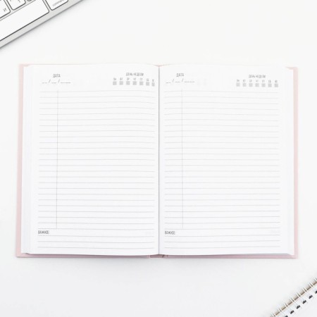 Diary A5, 160 l. Solid cover "Pink"-2