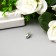 Decor Metal for creativity "Stock" silver (A40975) 1.3x0.6 cm