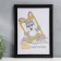 Photo frame plastic L-1 21x30 cm black (plastic screen)