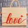 Wooden Kashpo 12.5 × 10.5 × 9.5 cm Helen "Strong Love", handle rope