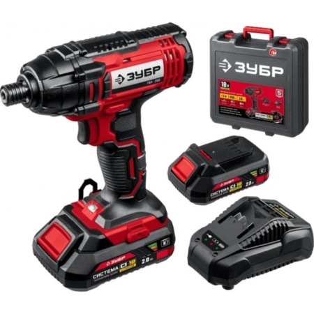 Pintovert shock bison, battery, 18 V, 1/4 ", 2800 rpm, 3600 beats/min, 2x2 ah, 250 nm-2