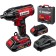 Pintovert shock bison, battery, 18 V, 1/4 ", 2800 rpm, 3600 beats/min, 2x2 ah, 250 nm