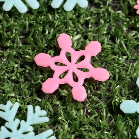 A set of luminous decor "Color Snowflakes"-2