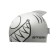 ATEMI FC203 swimming cap, children's silicone, fish, silver color