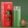 New Year's candle in the spruce cones flask