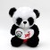 Soft toy "Panda with heart"