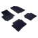 A set of pile rugs on a rubber -based Hyundai Solaris 2010 g/Kia Rio 3