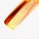 Combined comb, 22.5 × 4.5 cm, amber color