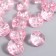 Buttons plastic on the midnight "Crystal Pink" 1.3x1.3 cm set 35 pcs 4.8x3.7x3.7 cm
