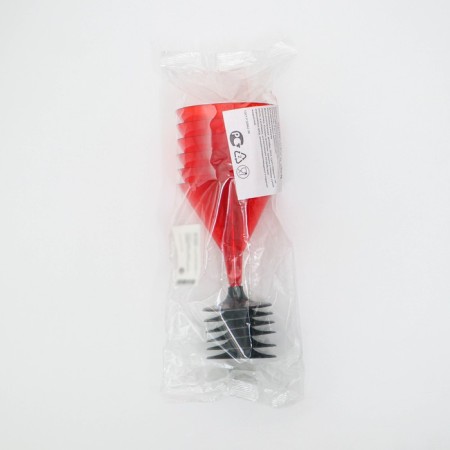 Martini glass plastic disposable "Crystal", 150 ml, 6 pcs in packaging, red color-3