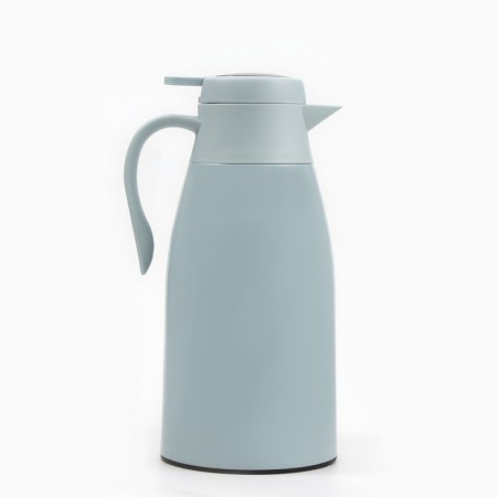 Thermos-coffeery, 1.5 l, retains heat 24 hours, with thermometer, glass flask, gray-1