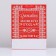 Laminated vertical "bright Christmas!", 33 x 42 x 10 cm