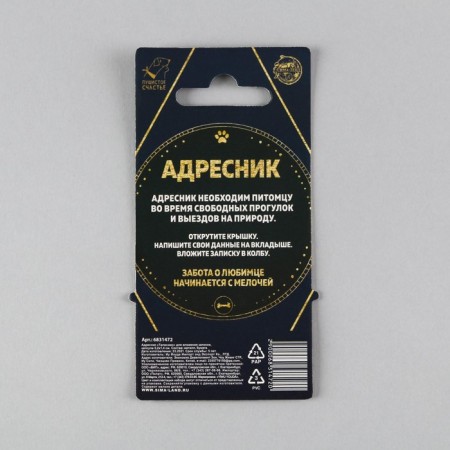 Address "Talisman" to invest a note, capsule 5.2x1.4 cm-8