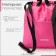 Sack for screed, external pocket, textura, pink color