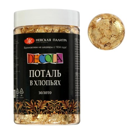 Potal in flakes gold, 100 ml (3 g), ZHK Decola, 206421739