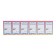 Cardboard price tag 150 pieces "saber-6", 25 sheets in the set