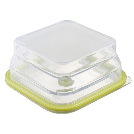 Silikobox transportation and storage container, silicone, folding, 900 ml, green color-7