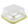 Silikobox transportation and storage container, silicone, folding, 900 ml, green color