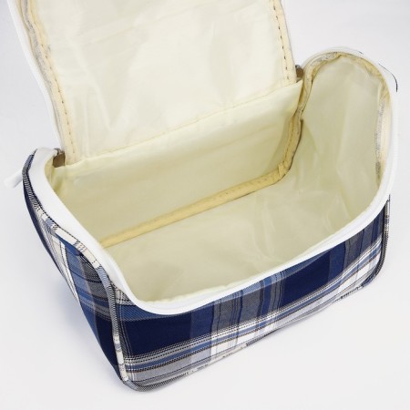 Lightning cosmetic bag, blue/gray color-2