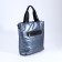Luggage bag, external pocket, long belt, gray-blue color