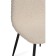 Metal frame chair Lilu Metal/Builder fabric, black/beige 45x52x86 cm