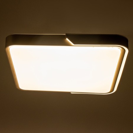 Moden Quadro chandelier LED 80W 3000-6000K Black-gold 50x50x8cm Bayerlux-4