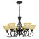 Chandelier 2714/6 E27 40W Black 72x72x42-72 cm Bayerlux