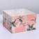 Capcake box, confectionery packaging, 4 cells "Happiness inside", 16 x 16 x 10 cm