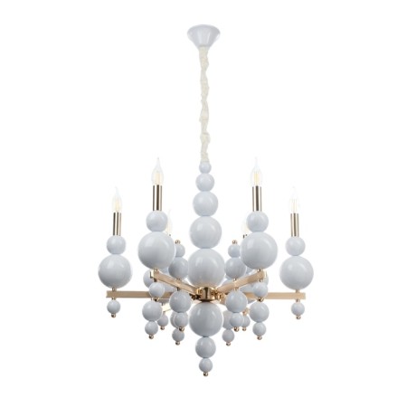 Siena chandelier 6he14 40W white-gold 60x60x117 cm-3