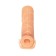 Kokos nozzle is realistic with additional stimulation, TPE, bodily, 12 cm