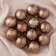 Set of balls plastic D-4 cm, 12 pcs "Vertical" brown