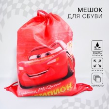A bag for shoes 420 x 350 mm, cars (soft polyester, density 210d)