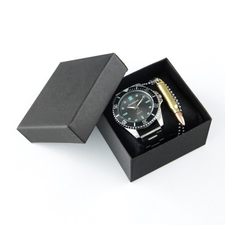 Male Gift Set BolingDun 2 in 1: Watch, Pendant, D-4.6 cm