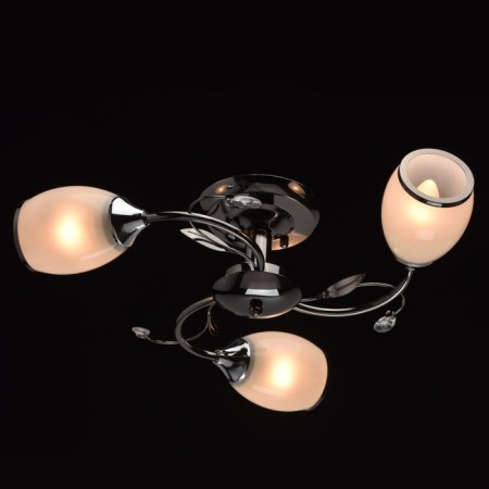 Chandelier "Grace", 3x60W E27, Nickel color-3