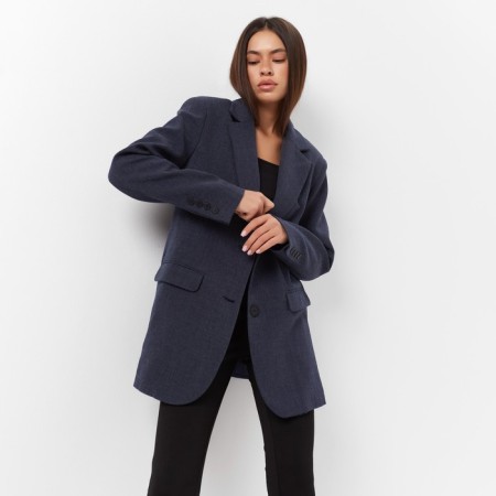 Women's jacket with side cuts MIST Size 44-46, blue color-3