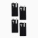 A set of envelopes for the Home Collection Black-4pcs, 22x10cm, 54%linen, 46%HL