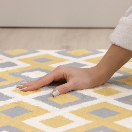 Savanna bathroom “Roze”, 60 × 90 cm, mustard-gray color-7