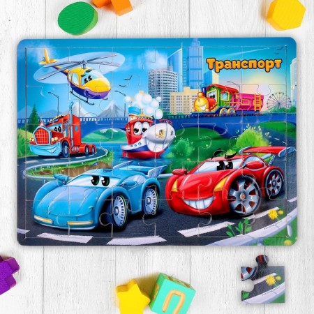 Puzzle Big "Transport", 30 elements-3