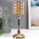Summary Metal for 1 candle "Crystals. Golsh" Gold 31x11x11 cm