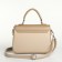 Women's bag on the Textura valve, small size, milk color