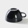 Porcelain coffee coffee "Watercolor", 320 ml, black color